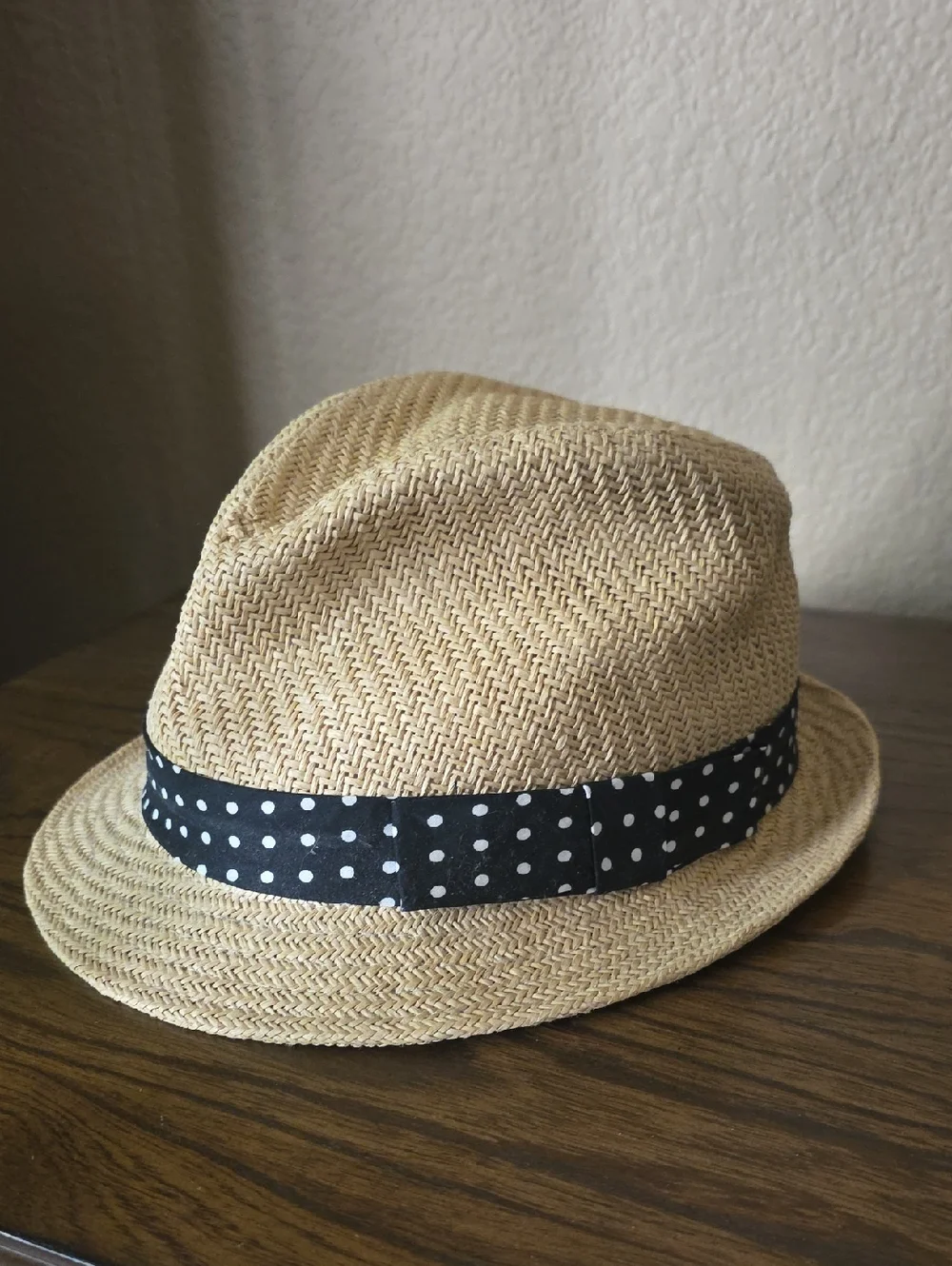 Arden B. Beige Straw Hat with Black Interior Label